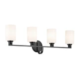 Gioe 4 Light Bath Vanity 10.5 Inch Tall and 32.25 Inch Wide by Kichler - 55227