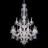 Sterling 15 Light Chandelier 47 Inch and 32 Inch Wide by Schonbek Signature - 3608