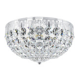 Petit Crystal 4 Light Flush Mount 5.5 X 10 Inch Wide by Schonbek Signature - 1560