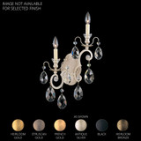 Renaissance 2 Light Left Wall Sconce 22.5 Inch Tall by Schonbek Signature - 3758