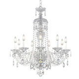 Sterling 9 Light Chandelier 31 Inch and 27 Inch Wide by Schonbek Signature - 2996