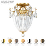 Bagatelle 3 Light Semi Flush Mount 12X10.5 Inch Wide by Schonbek Signature - 1242