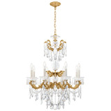 La Scala 8 Light Chandelier 34 Inch and 25 Inch Wide by Schonbek Signature - 5007
