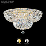 Petit Crystal Deluxe 9 Light Flush Mount 18 Inch Wide by Schonbek Signature - 5894