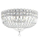 Petit Crystal Deluxe 5 Light Flush Mount 12 Inch Wide by Schonbek Signature - 5892