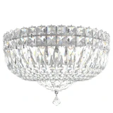 Petit Crystal Deluxe 5 Light Flush Mount 12 Inch Wide by Schonbek Signature - 5892