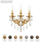 Milano 3 Light Wall Sconce 15 Inch and 13 Inch Length by Schonbek Signature - 5643