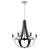 Crystal Empire 6 Light Chandelier 29.5 X 24 Inch Wide by Schonbek Signature - CY1006N