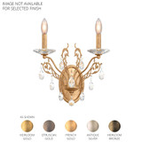 Filigrae 2 Light Wall Sconce 16 X 14 Inch Length by Schonbek Signature - FE7002N
