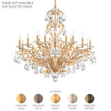 Filigrae 18 Light Chandelier 38 Inch and 39 Inch Wide by Schonbek Signature - FE7018N