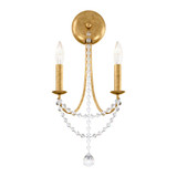 Verdana 2 Light Wall Sconce 19 Inch and 9 Inch Length by Schonbek Signature - RJ1002N