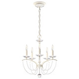 Priscilla 5 Light Chandelier 22 Inch and 18 Inch Wide by Schonbek Signature - BC7105N