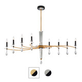 Tempest 8 Light Linear Chandelier 28.5 Inch Tall by Schonbek Signature - S5608