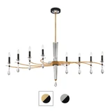 Tempest 8 Light Linear Chandelier 28.5 Inch Tall by Schonbek Signature - S5608