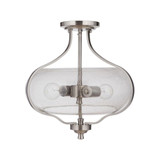 Serene 2 Light 15.25 Inch Wide Semi Flush Mount by Craftmade - 49952