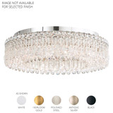 Sarella 12 Light Semi Flush Mount 7.5 X 24 Inch Wide by Schonbek Signature - RS8347N