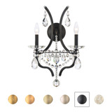 Adley 2 Light Wall Sconce 21.5 Inch and 8 Inch Wide by Schonbek Signature - S77502