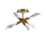 Solitude 2W 6 LED Semi Flush Mount 9.5 X 17 Inch Wide by Schonbek Beyond - BFM31417