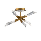 Solitude 2W 6 LED Semi Flush Mount 9.5 X 17 Inch Wide by Schonbek Beyond - BFM31417