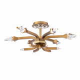 Plumeria 3.3W 6 LED Semi Flush Mount 23.9 Inch Wide by Schonbek Beyond - BFM25524