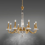 Amadeus 8 Light Chandelier 34.5 Inch and 34 Inch Wide by Schonbek Signature - S9334