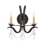 Vesca 2 Light Wall Sconce 16 Inch and 13 Inch Length by Schonbek Signature - VA8332N