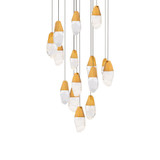 Martini 7.9W 15 LED Pendant 7 Inch Tall and 23 Inch Wide by Schonbek Beyond - BPD20215R