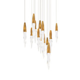 Kindjal 7.9W 13 LED Pendant 18 Inch Tall X 20 Inch Wide by Schonbek Beyond - BPD13213S