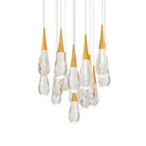 Hibiscus 6.2W 15 LED Pendant 13 Inch Tall X 23 Inch Wide by Schonbek Beyond - BPD21215R