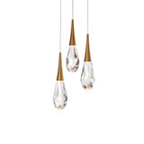 Hibiscus 6.7W 3 LED Pendant 13 Inch Tall X 12 Inch Wide by Schonbek Beyond - BPD21203