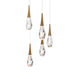 Hibiscus 6.6W 5 LED Pendant 13 Inch Tall X 17 Inch Wide by Schonbek Beyond - BPD21205