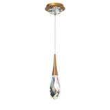 Hibiscus 7W 1 LED Pendant 13 Inch Tall and 5.9 Inch Wide by Schonbek Beyond - BPD21213