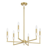 Montclair 6 Light Chandelier 11 Inch Tall and 26 Inch Wide by Thesis - 207357A