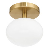 Julep 4.5W 1 LED Semi Flush Mount 6.25 Inch Tall and 6 Inch Wide by Thesis - 207381A