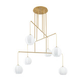 Bryony 6 Light Chandelier 32.5 Inch Tall and 48 Inch Wide by Thesis - 206927A