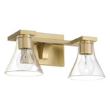 Gilford 2 Light Bath Vanity 7 Inch Tall and 7.25 Inch Wide by Thesis - 207657A