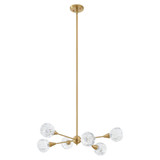 Helena 6 Light Chandelier 8.25 Inch Tall and 32 Inch Wide by Thesis - 206941A