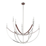 Sussex 9 Light Chandelier 30.5 Inch Tall and 40.25 Inch Wide by Thesis - 207371A