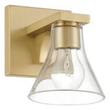 Gilford 1 Light Bath Vanity 7 Inch Tall and 7.25 Inch Wide by Thesis - 207656A