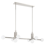 Stockholm 10W 8 LED Linear Chandelier 13.5 Inch X 20 Inch Wide by Thesis - 207351A