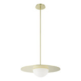 Solstice 17W 1 LED Convertible Pendant 5.75 Inch and 22 Inch Wide by Thesis - 207409A