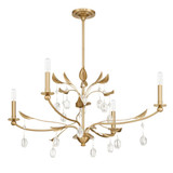 Presley 4 Light Chandelier 18 Inch Tall and 36 Inch Wide by Thesis - 207344A