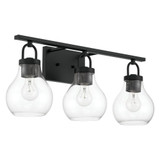 Mansfield 3 Light Bath Vanity 10.25 Inch Tall and 7.75 Inch Wide by Thesis - 207636A
