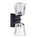 Valentin 2 Light Bath Vanity 13.5 Inch Tall and 6 Inch Wide by Thesis - 206986A