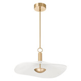 Novella 17W 1 LED Convertible Pendant 14.25 Inch and 24 Inch Wide by Thesis - 207394A