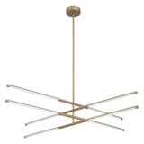 Overture 48.5W 8 LED Chandelier 7.5 Inch Tall and 48 Inch Wide by Thesis - 207282A