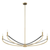 Sussex 4 Light Linear Chandelier 15.25 Inch Tall and 16 Inch Wide by Thesis - 207372A