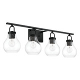 Mansfield 4 Light Bath Vanity 10.25 Inch Tall and 7.75 Inch Wide by Thesis - 207637A