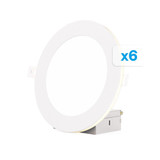 12W LED Slim Recessed Downlight with Night Light (Pack of 6) by Infibrite - IB-002-2-12W-6PK