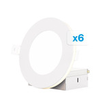 9W LED Slim Recessed Downlight with Night Light (Pack of 6) by Infibrite - IB-001-2-9W-6PK